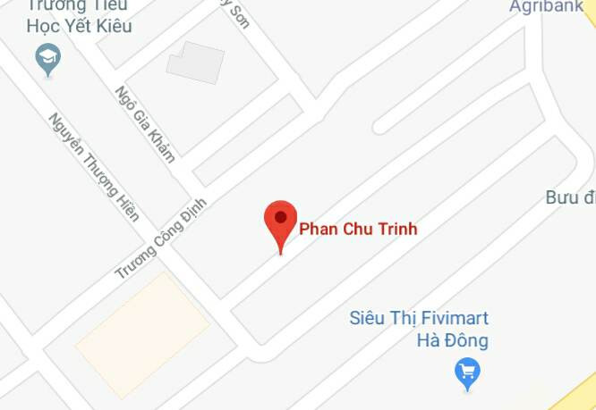 Phố Phan Chu Trinh, quận Hà Đông, Hà Nội.