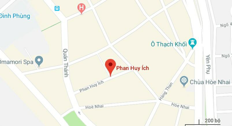 Phố Phan Huy Ích, quận Ba Đình, Hà Nội