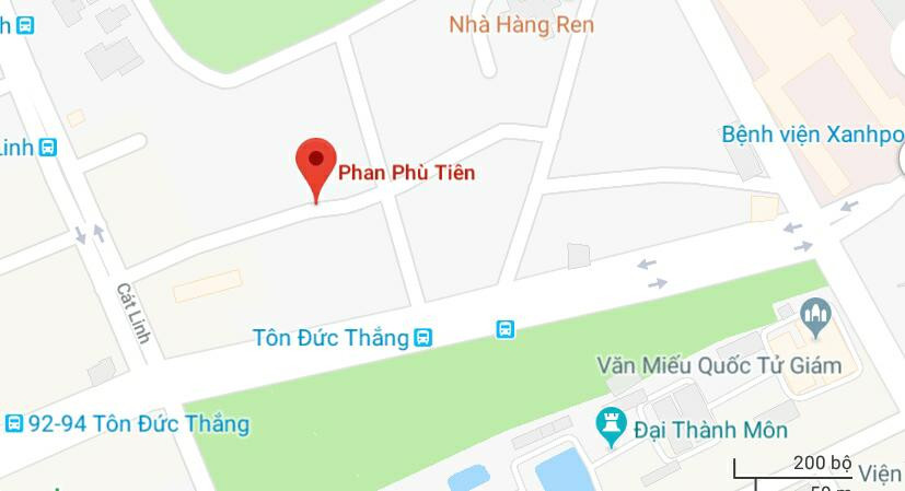 Phố Phan Phù Tiên, quận Ba Đình, Hà Nội.