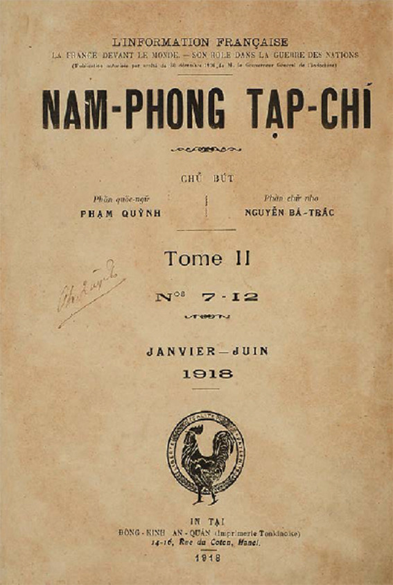 Ký giả Nguyễn Đôn Phục với Nam phong tạp chí