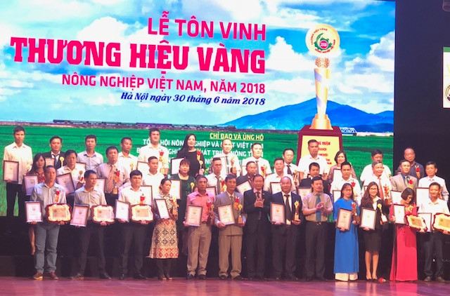 Tôn vinh Thương hiệu vàng nông nghiệp Việt Nam 2018