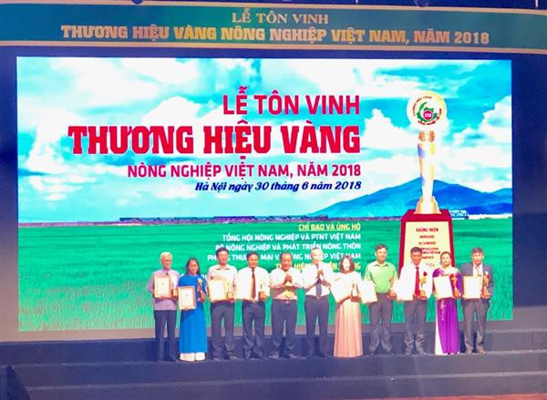Tôn vinh Thương hiệu vàng nông nghiệp Việt Nam 2018