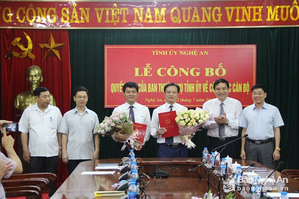 Nhân sự mới Nghệ An, Quảng Ninh, Hà Giang, Long An