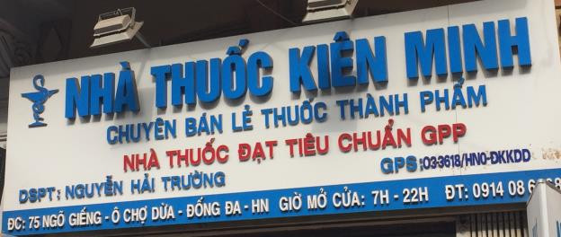 Số 75 Ngõ Giếng, Phố Đông Các, Phường Ô Chợ Dừa, Quận Đống Đa, Thành phố Hà Nội: Nhà thuốc Kiên Minh