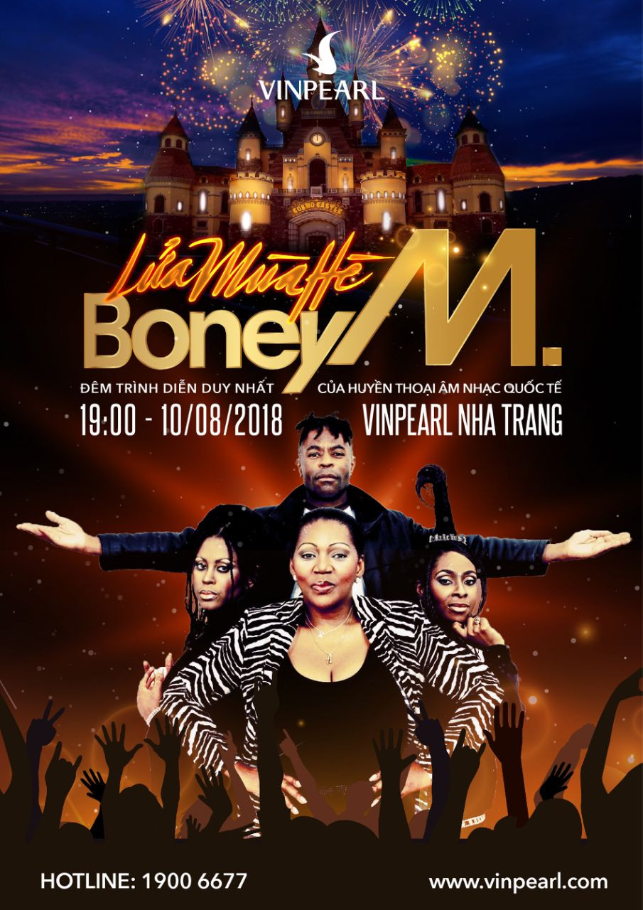 Boney M tái hiện thời kỳ đỉnh cao trong live show tại Nha Trang