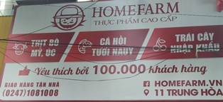 11 Trung Hoà, Cầu Giấy, Hà Nội: Homefarm thực phẩm cao cấp