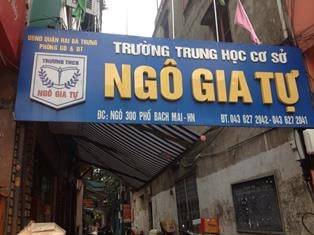 Ngõ 300 Bạch Mai, Hai Bà Trưng, Hà Nội: Trung học cơ sở Ngô Gia Tự