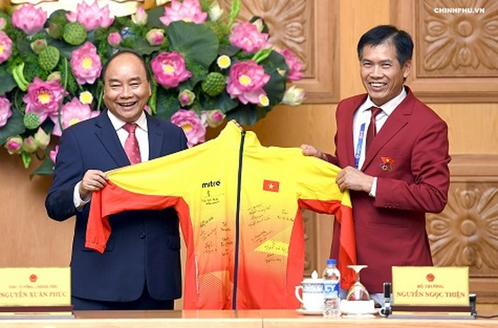 Thủ tướng gặp mặt đoàn thể thao Việt Nam dự ASIAD