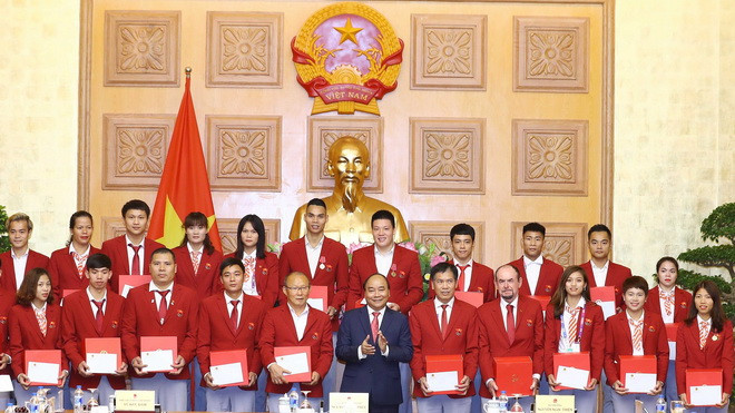 Thủ tướng gặp mặt đoàn thể thao Việt Nam dự ASIAD