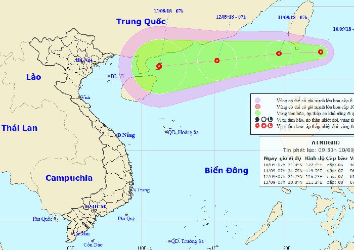 Một áp thấp nhiệt đới và siêu bão sẽ ảnh hưởng đến Biển Đông