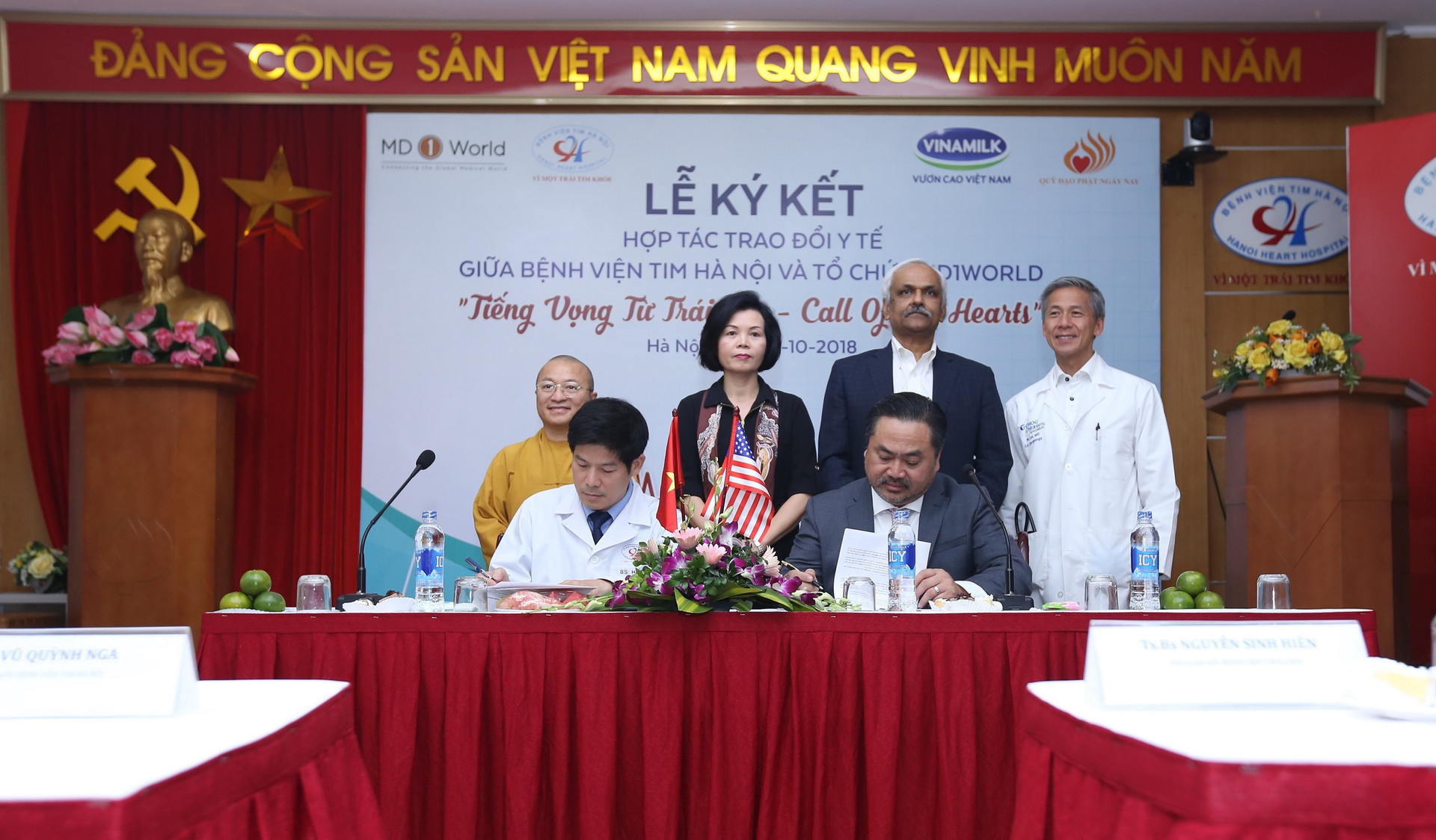 Lễ ký kết hợp tác trao đổi y tế giữa MD1WORLD và bệnh viện Tim Hà Nội - Chương trình 