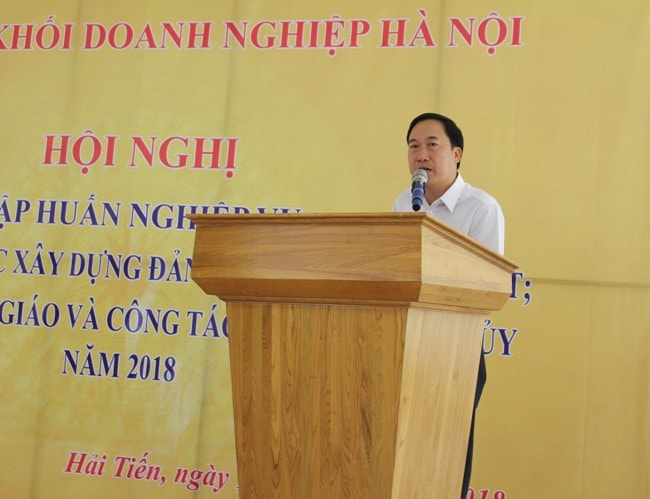 Đảng ủy khối doanh nghiệp Hà Nội: Khai mạc Hội nghị tập huấn nghiệp vụ công tác Đảng năm 2018