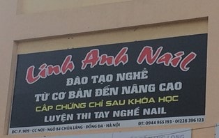 P909, cc mới- Ngõ 84 Chùa Láng, Đống Đa, Hà Nội: Linh Anh Nail