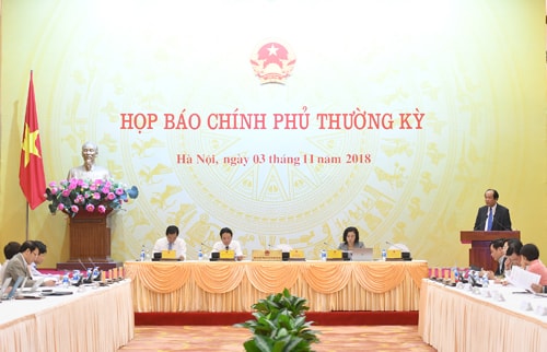 Nội dung họp báo Chính phủ thường kỳ tháng 10