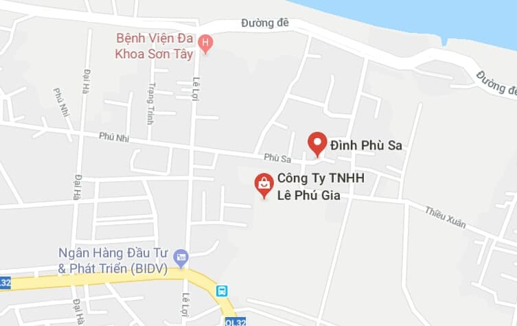 Phố Phù Sa, thị xã Sơn Tây, Hà Nội.