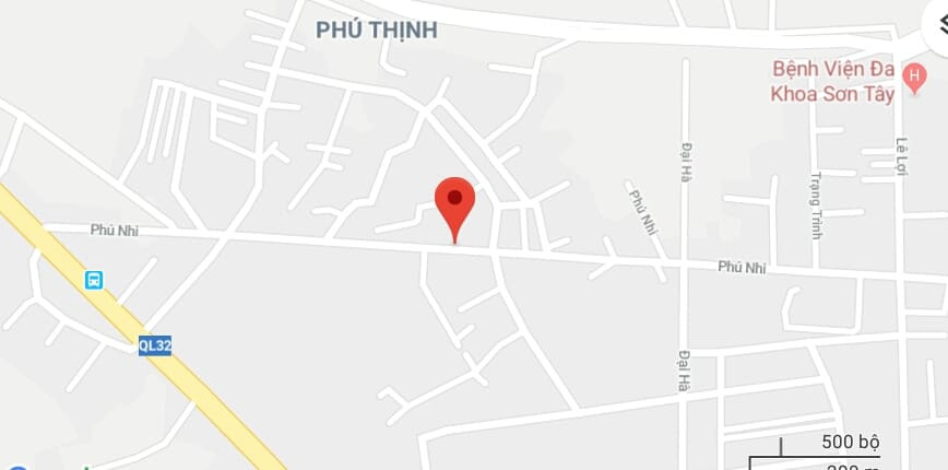 Phố Phú Nhi, thị xã Sơn Tây, Hà Nội.