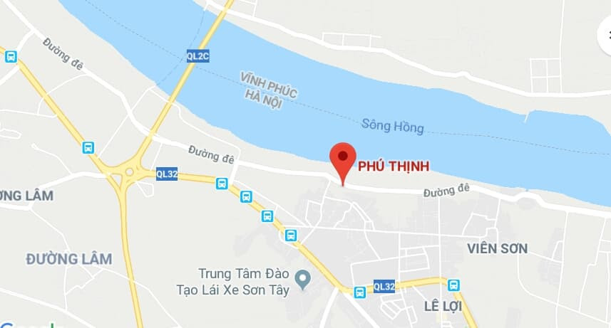 Đường Phú Thịnh, thị xã Sơn Tây, Hà Nội