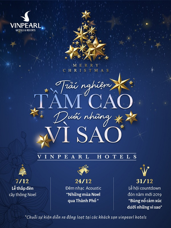 “Trải nghiệm tầm cao dưới những vì sao” tại khách sạn Vinpearl Hotels.