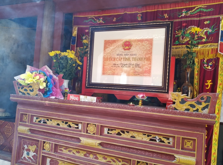 Can Lộc: Tổ chức đón nhận bằng Di tích lịch sử văn hóa cấp tỉnh nhà thờ họ Nguyễn Đình Quả
