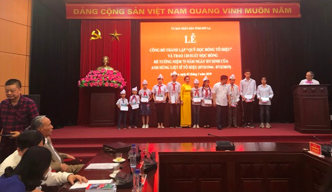 Tỉnh Sơn La tổ chức Lễ công bố thành lập Quỹ khuyến học Tô Hiệu