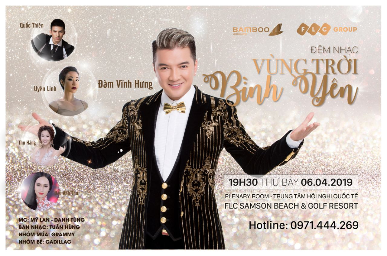 Bamboo Airways tặng khách mua combo bay TP Hồ Chí Minh - Thanh Hoá vé xem đêm nhạc Đàm Vĩnh Hưng