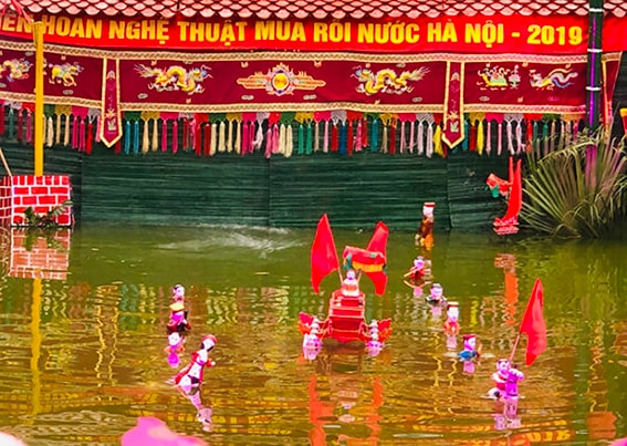 Các phường rối nước Hà Nội vui liên hoan