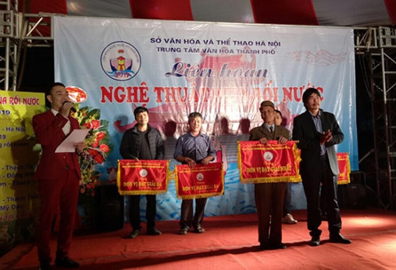 Các phường rối nước Hà Nội vui liên hoan