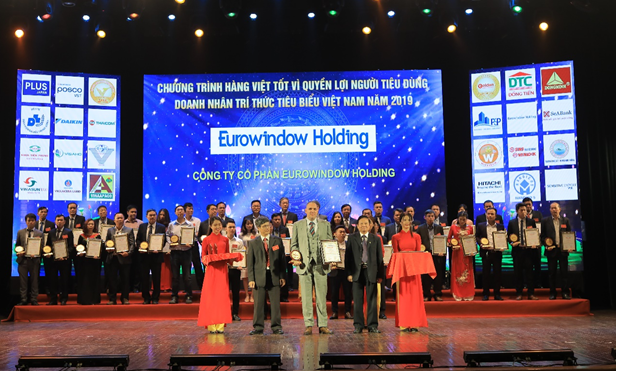 Eurowindow Holding - Top 10 thương hiệu vàng Việt Nam 2019.