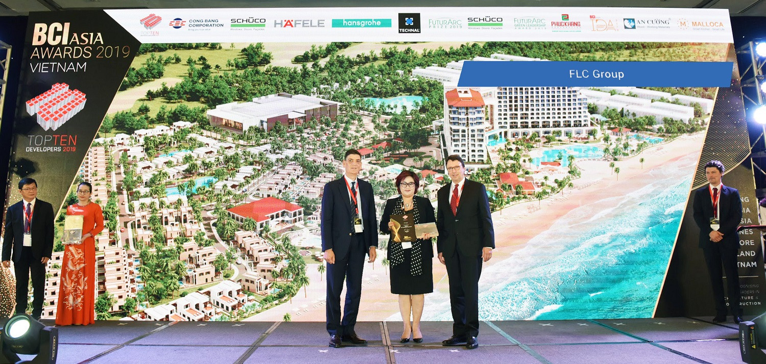 Tập đoàn FLC lần thứ ba lọt Top 10 chủ đầu tư hàng đầu tại BCI Asia Awards