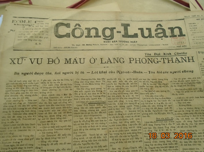 Văn nghệ miền Bắc trên CÔNG LUẬN BÁO (Sài Gòn, 1916 - 1939)
