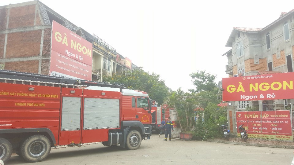 Hoài Đức, Hà Nội: Cháy lớn tại biệt thự liền thuộc khu đô thị Gleximco