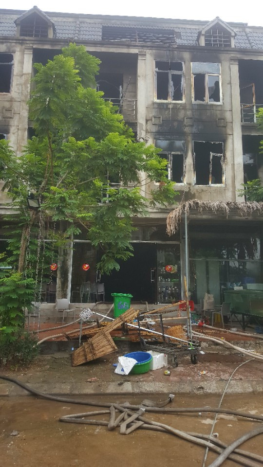 Hoài Đức, Hà Nội: Cháy lớn tại biệt thự liền thuộc khu đô thị Gleximco