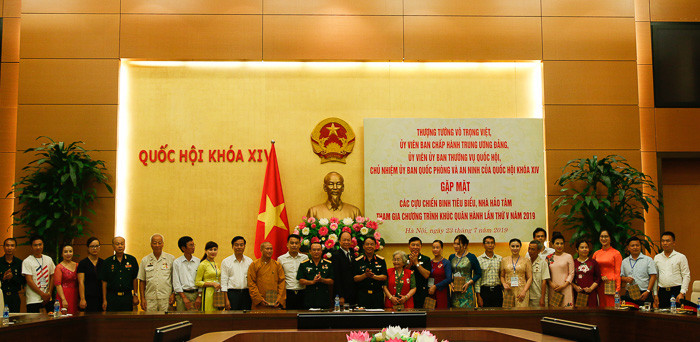 Thượng tướng Võ Trọng Việt gặp mặt Đoàn đại biểu chương trình 