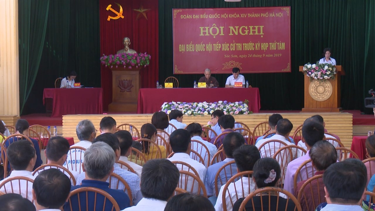Đoàn đại biểu Quốc hội tiếp xúc cử tri huyện Sóc Sơn, Thành phố Hà Nội