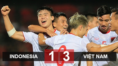 Việt Nam đánh bại Indonesia sau 20 năm không thắng
