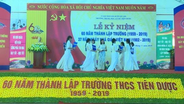 Trường THCS Tiên Dược kỷ niệm 60 năm ngày thành lập