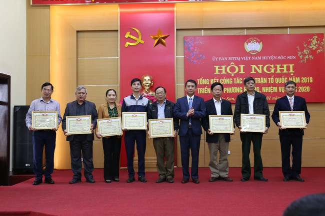 UBMTTQ Việt Nam huyện Sóc Sơn tổng kết công tác năm 2019