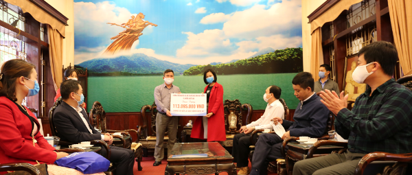 Lãnh đạo huyện Sóc Sơn, cùng các doanh nghiệp chung tay phòng chống dịch COVID - 19