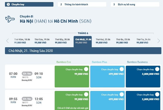 Bamboo Airways tăng tần suất chặng Hà Nội - TP. HCM lên 16 chuyến/ngày, bay bằng tàu thân rộng Boeing 787-9 Dreamliner