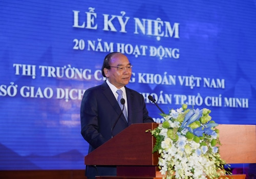 Thủ tướng: Đưa thị trường chứng khoán Việt Nam sớm lên thành thị trường mới nổi