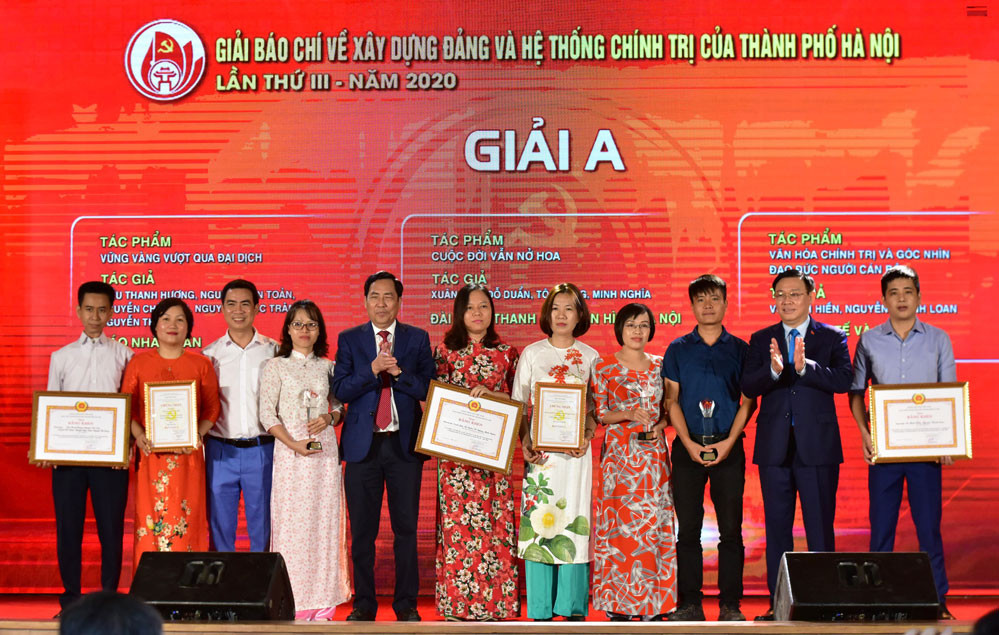 Hà Nội: Trao thưởng 2 giải báo chí về xây dựng Đảng và phát triển văn hóa
