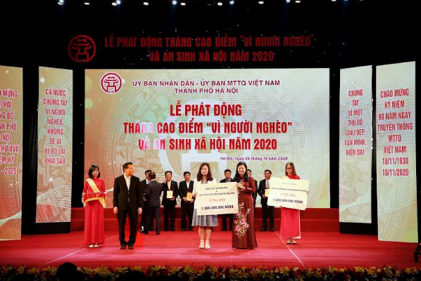 Tập đoàn BRG và Công ty Liên doanh Thành phố Thông minh Bắc Hà Nội đóng góp 1 tỷ đồng hưởng ứng cuộc vận động vì người nghèo