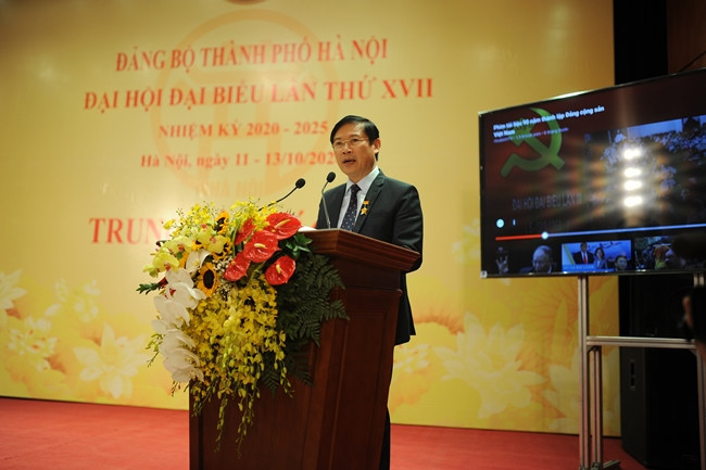 Khai trương Trung tâm Báo chí phục vụ Đại hội Đại biểu Đảng bộ thành phố Hà Nội lần thứ XVII