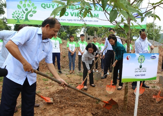 Vinamilk chung tay cùng người dân vừa trồng cây gây rừng, vừa tạo sinh kế