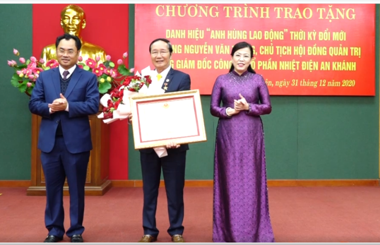 Tặng danh hiệu Anh hùng Lao động cho Chủ tịch HĐQT Công ty Nhiệt điện An Khánh