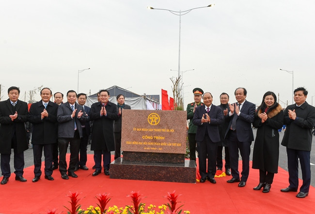 Chính thức khánh thành dự án kết nối đường vành đai 3 với cao tốc Hà Nội - Hải Phòng
