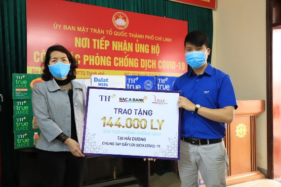 Tập đoàn TH tặng 200.000 ly sữa tươi, chung tay đẩy lùi Covid-19 tại Hải Dương, Quảng Ninh