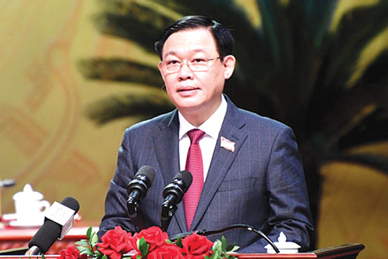 Ủy viên bộ chính trị, Bí thư Thành ủy Hà Nội Vương Đình Huệ: Xây dựng 