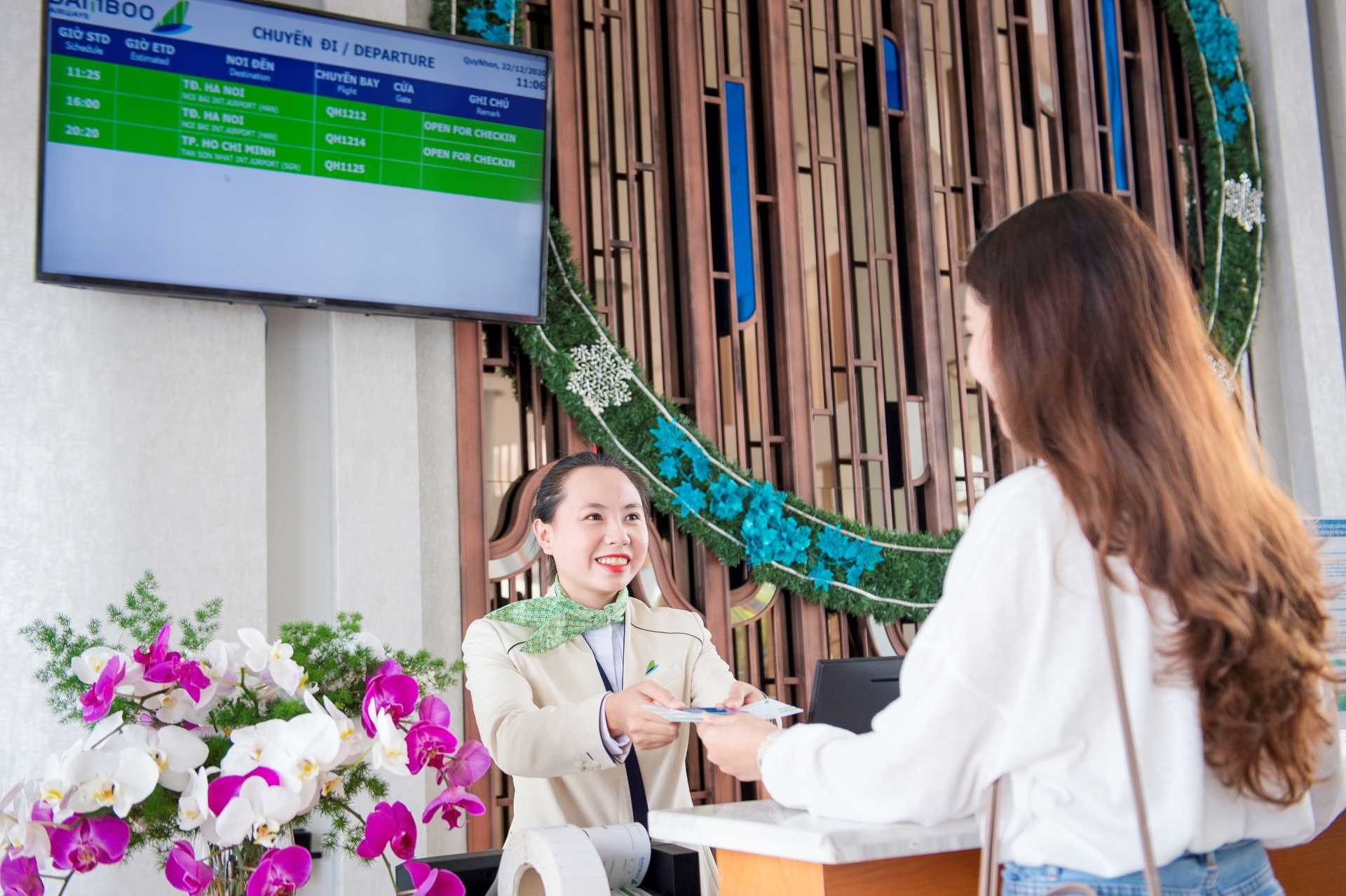 Bamboo Airways tung nhiều dịch vụ làm thủ tục check-in mới, hành khách hưởng lợi gì?