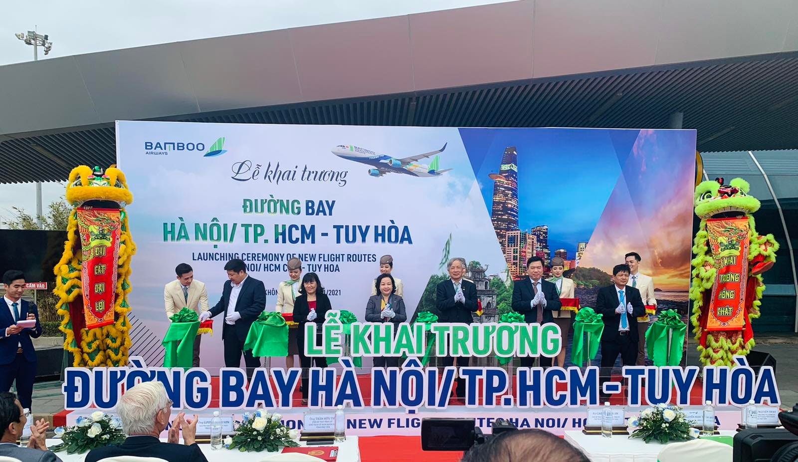 Bamboo Airways khai trương đường bay nối Tuy Hoà với Hà Nội/TP. Hồ Chí Minh